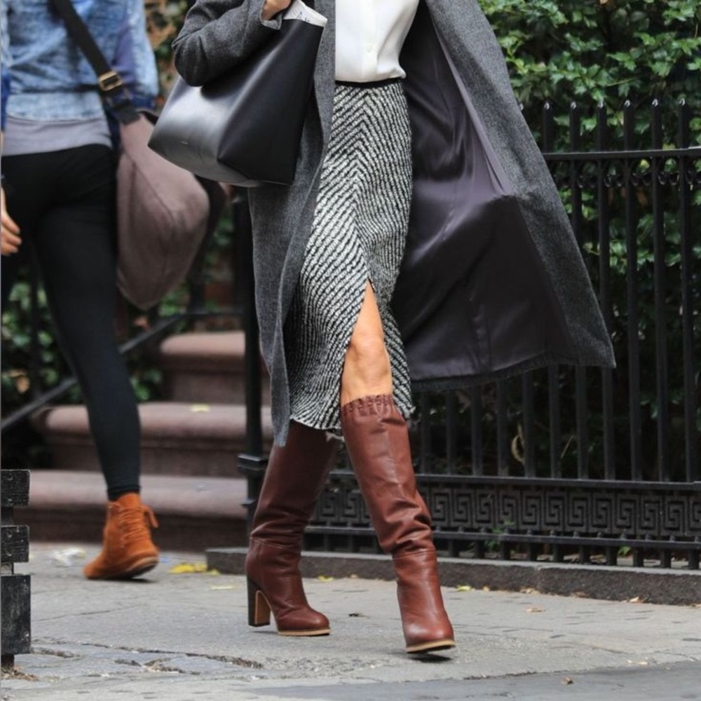 See by Chloé Women’s Jane Scalloped Tall Boots size EU 38 / 8 US